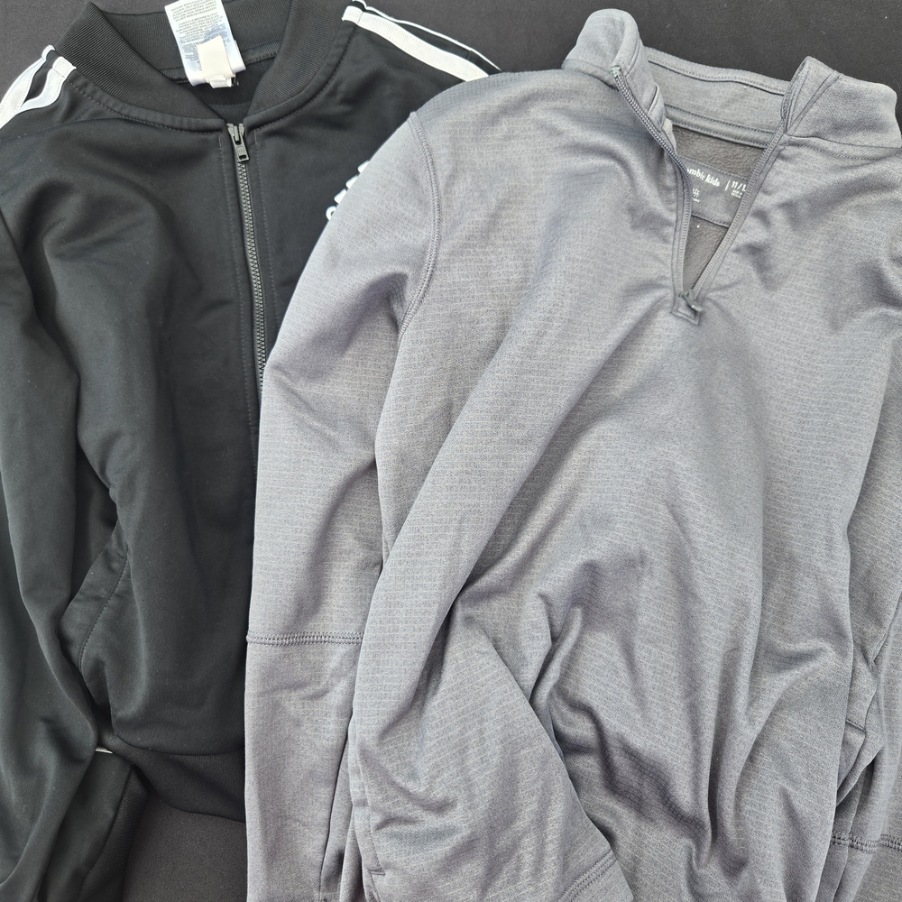 Black and Gray Zip-Up Jackets